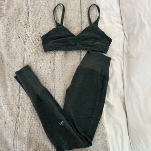 Dark Green Alo yoga set